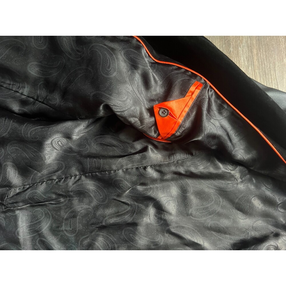 Vintage 4/2008 Lined Sample Sean John Soft Leather Blazer with Suede Lapel - Picture 12 of 16